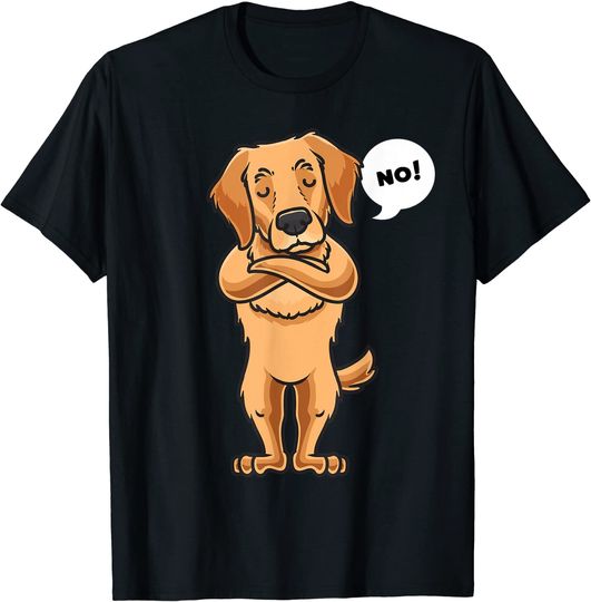 Discover Golden Retriever Stubborn Dog T Shirt