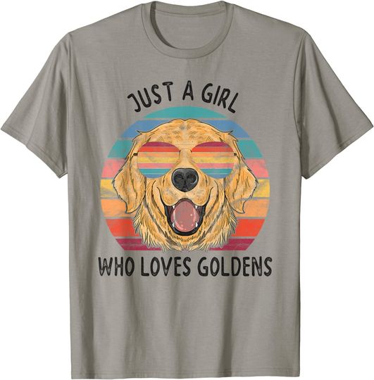 Discover Who Loves Golden Retrievers Dog T Shirt