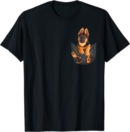 Discover Pocket German Shepherd Puppy! Dog T Shirt