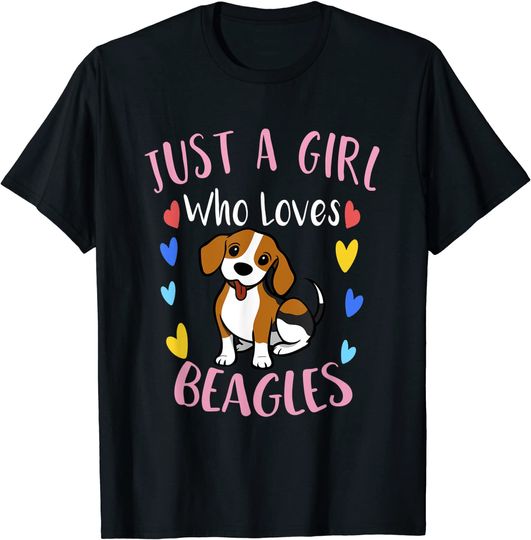 Discover Just A Girl Who Loves Beagles T Shirt