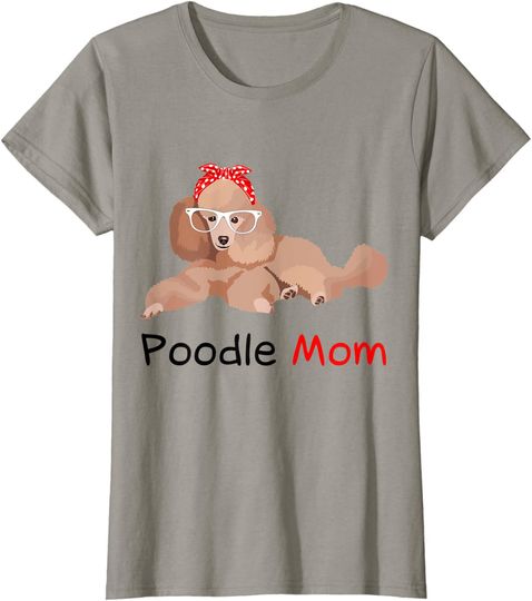 Discover Poodle Mom Dog Bandana T Shirt