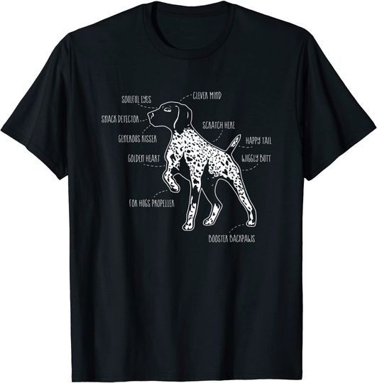 Discover Anatomy Of A German Shorthaired Pointer T Shirt