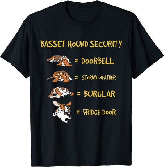 Discover Basset Hound Security T Shirt