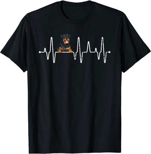 Discover Heartbeat Rottweiler T Shirt
