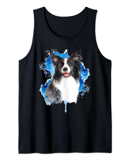 Discover Border Collies Colorful Dog Lover Tank Top