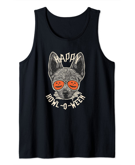 Discover Happy Howl-o-ween Chihuahua Tank Top