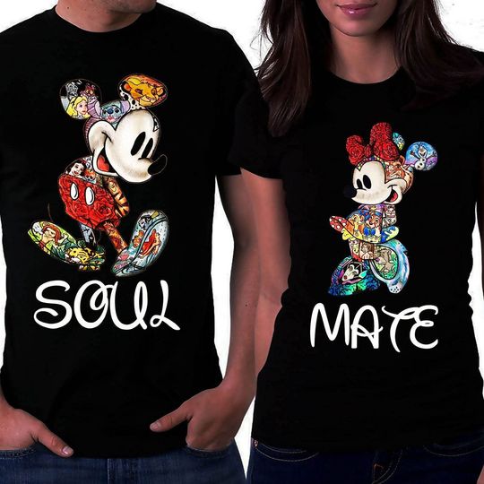 Discover Matching Couple Disney Soul Mate Mickey Mouse T Shirts
