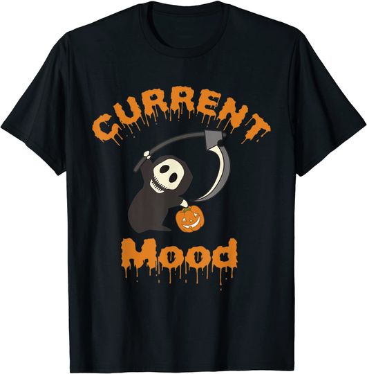 Discover Current Mood Cute Halloween Funny T-Shirt