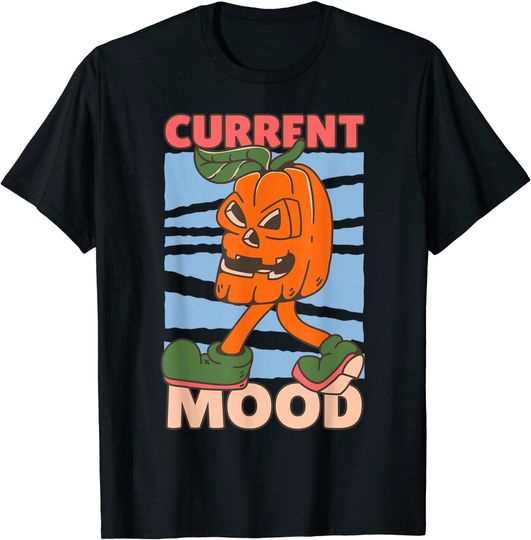 Discover Funny Halloween Pumpkin Current Moods Halloween T-Shirt