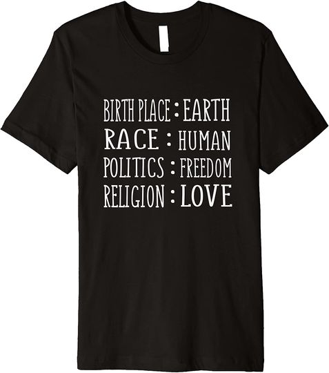 Discover Earth Human Freedom Love Earth Day T-Shirt