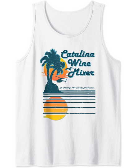 Discover Mixer Catalina Wine Palm and beach shirt Tank Top