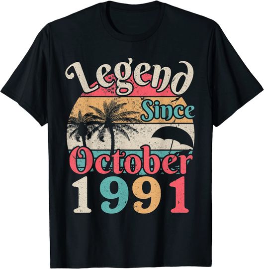 Discover Vintage Legend Since October 1991 T-Shirt