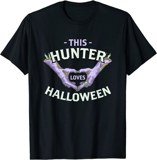 Discover This Hunter Loves Halloween Hunting Zombie Hunt Corpse Scary T-Shirt