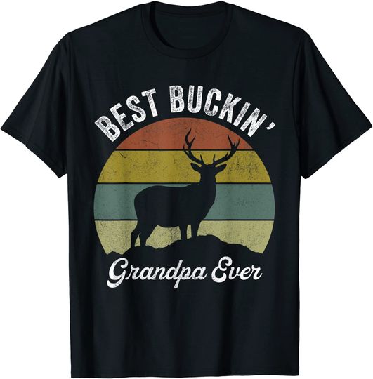 Discover Best Buckin’ Grandpa Ever Father's Day Apparel T-Shirt