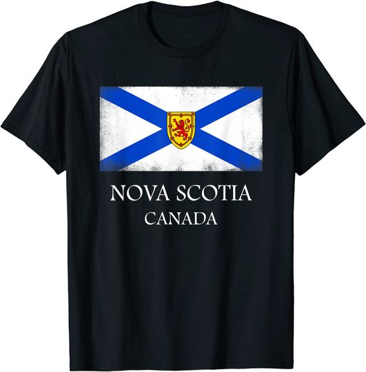 Discover Nova Scotia Canada Day Canadian Provincial Flag T-Shirt
