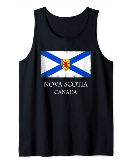Discover Nova Scotia Canada Day Canadian Provincial Flag Tank Top