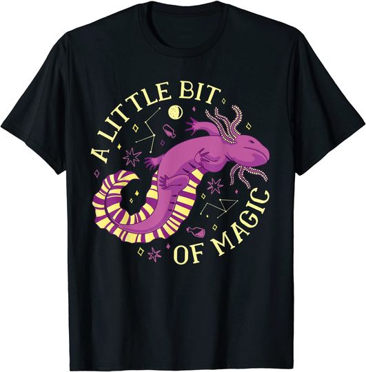 Discover Axolotl Magic Animal Small Dragon Axolo Walking Fish T-Shirt