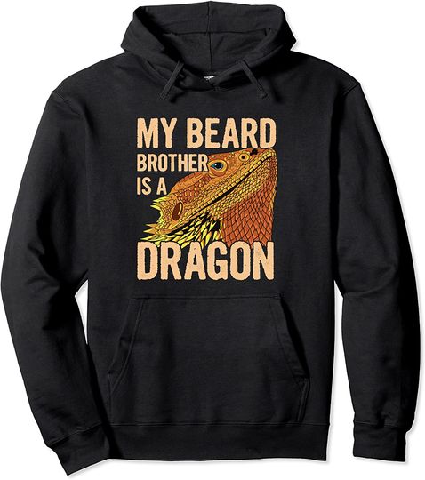 Discover Bearded Dragon Quote for a Lizard Owner Pullover Hoodie
