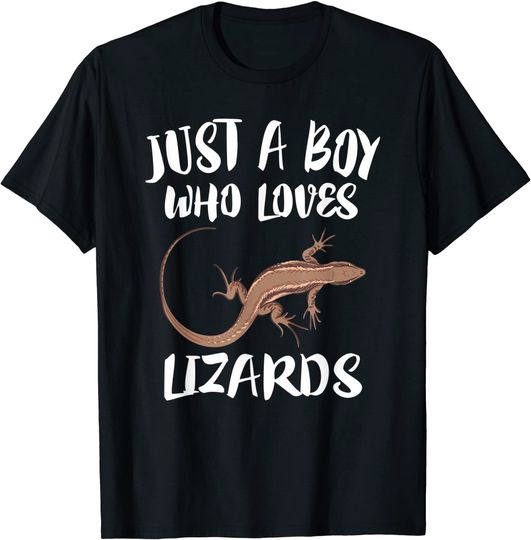 Discover Just A Boy Who Loves Lizards T-Shirt