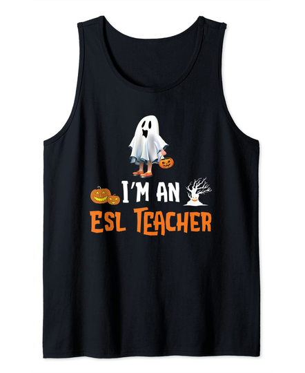 Discover ESL Teacher Costume Funny Halloween Gift Tank Top