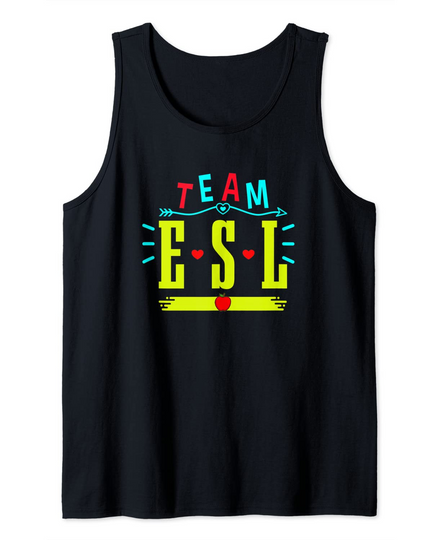 Discover Team ESL Teachers School Students Squad Fun Tank Top