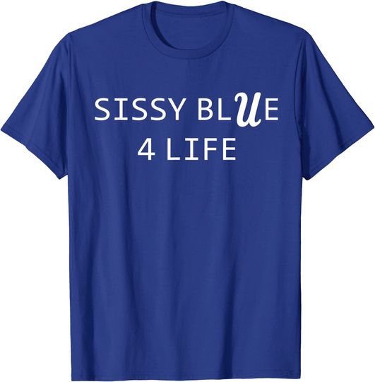 Discover Sissy Blue Football T Shirt