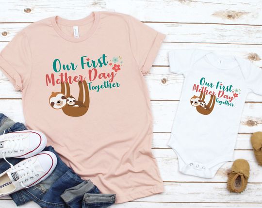 Discover Our First Mother's Day Together Baby T-Shirt