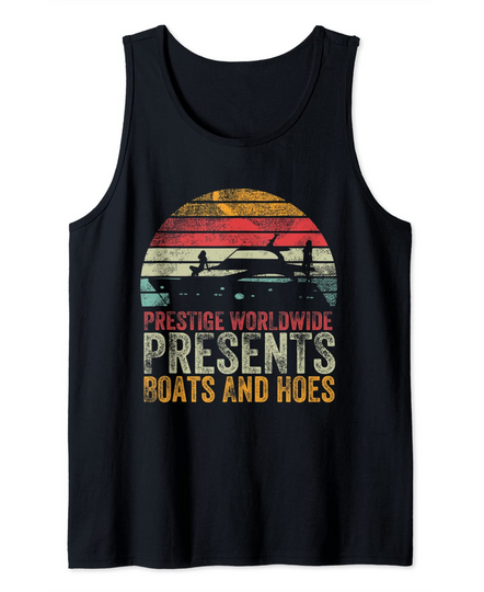 Discover Vintage Prestige Worldwide Boats And Hoes Tank Top