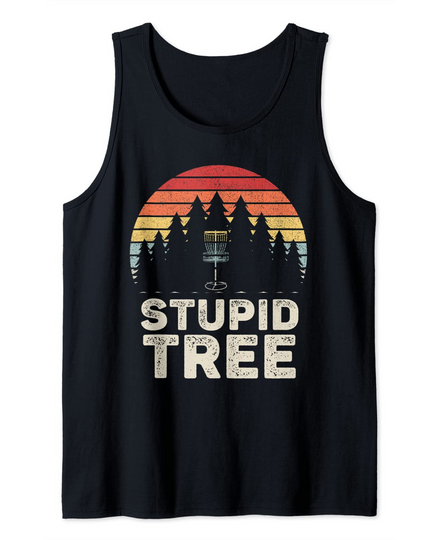 Discover Vintage Stupid Tree Disc Golf Tank Top