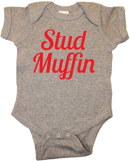Discover Stud Muffin Baby Bodysuit
