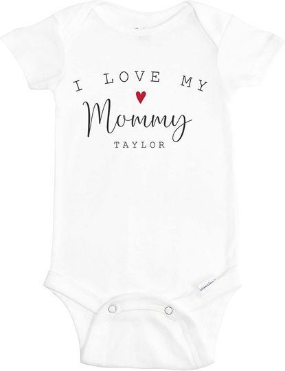 Discover I Love my Mommy Onesie Personalized