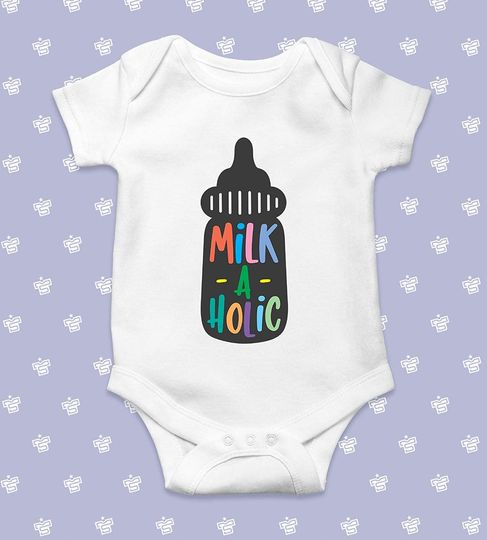 Discover Milkaholic Baby Bodysuit