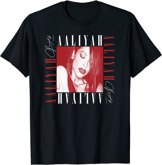 Discover Aaliyah Squared Logo T-Shirt