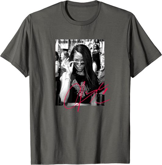 Discover Aaliyah Signature and Quote T-Shirt