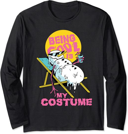 Discover Being Cool Is My Costume Halloween Christmas Snowman Sweatshirt