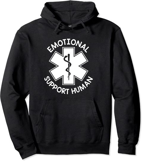 Discover Emotional Support Human Pullover Hoodie