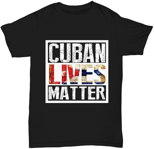 Discover Cuban Lives Matter V Neck T-Shirt