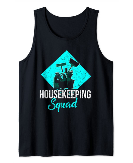 Discover Funny Cleaning Staff Cleaning Lover Housekeeping Tank Top