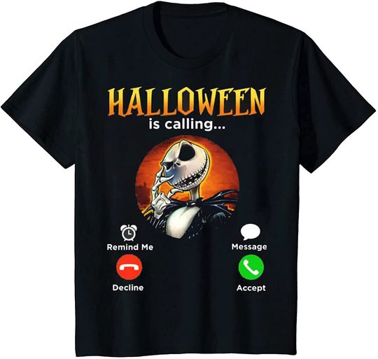 Discover Halloween Jack is Calling Horror T-Shirt