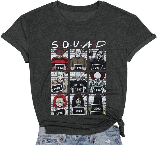 Discover Halloween Squad Horror Movie T-Shirt
