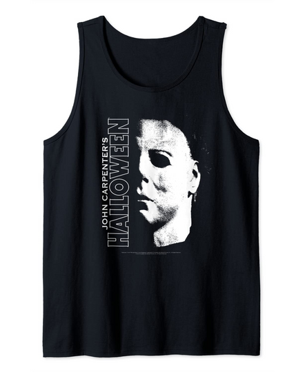 Discover Halloween Michael Myers Large Face Tank Top