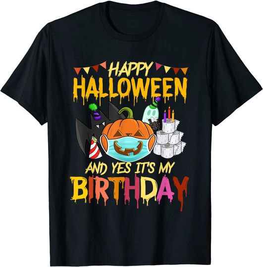 Discover Happy Halloween It's My Birthday Born On 31st October T-Shirt