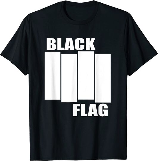 Discover Retro Black Rock Band Love Music Love Flag American T-Shirt