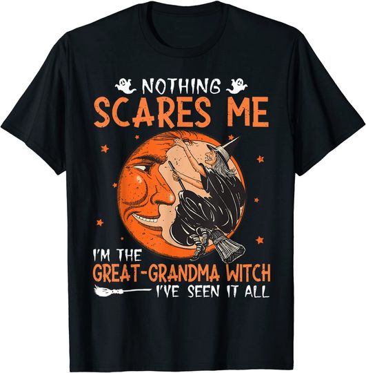 Discover Funny Halloween Sayings Great-Grandma Witch Halloween T-Shirt