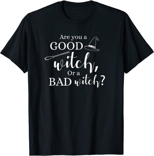 Discover Are You a Good Witch, or a Bad Witch T-Shirt Halloween