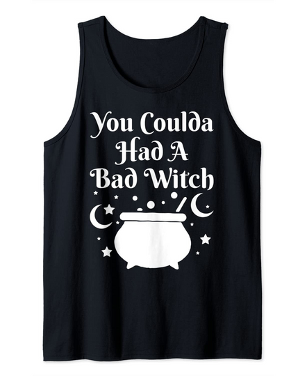 Discover You Coulda Had A Bad Witch Halloween Tank Top