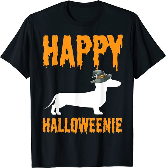 Discover Happy Halloweiner Wiener Dog Costume Dachshund T-Shirt