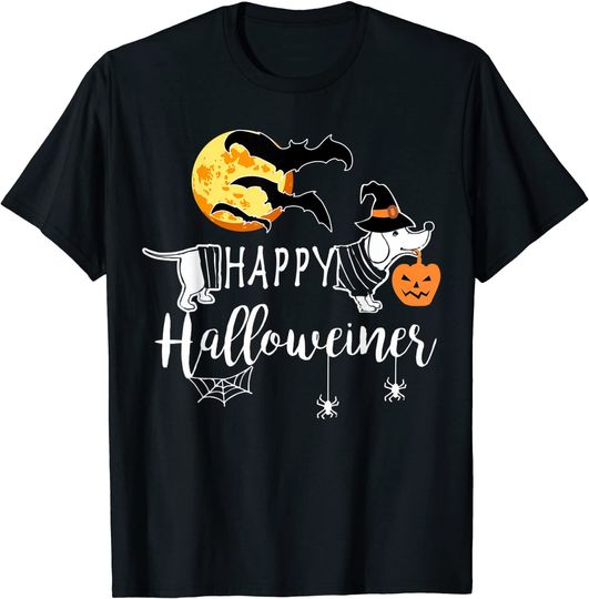 Discover Happy Halloweiner Dachshund Halloween Shirt