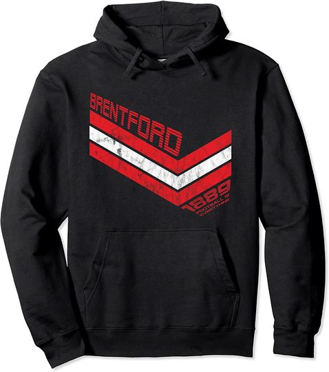 Discover Football Is Everything Brentford 80s Retro Pullover Hoodie