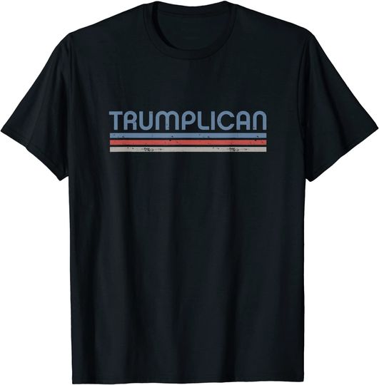 Discover Retro Stripe Trumplican T-Shirt